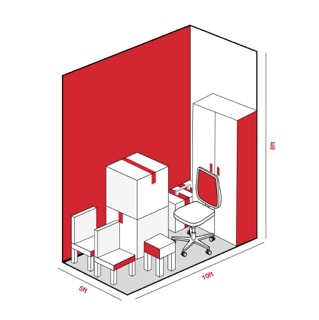 50 sq ft Room storage unit
