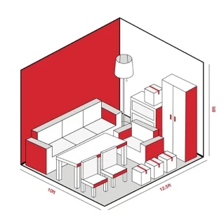 125 sq ft Room storage unit